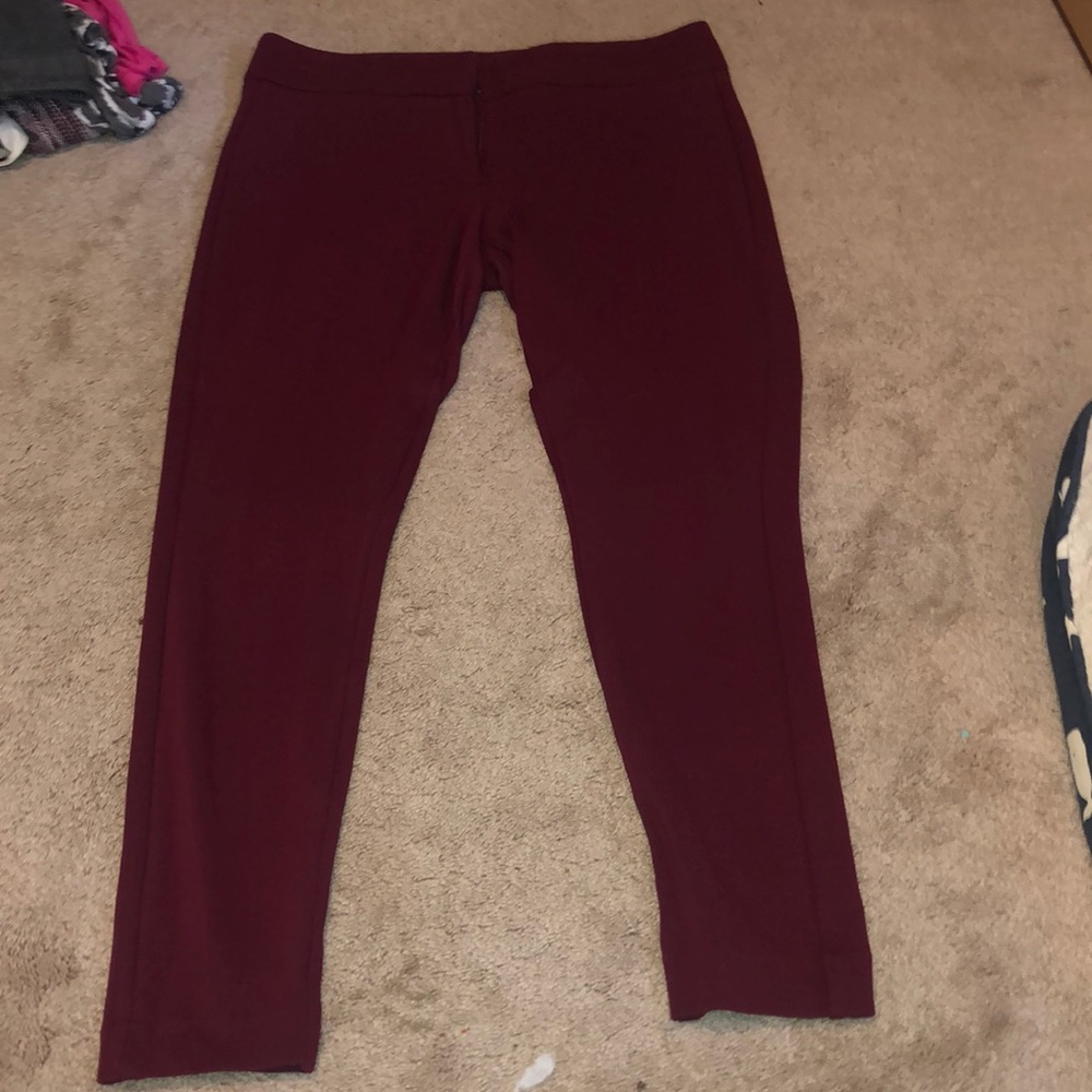 Wine Color Leggings